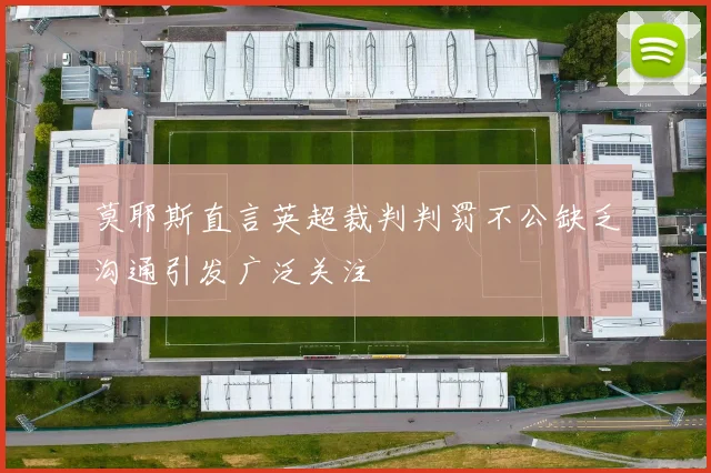 莫耶斯直言英超裁判判罚不公缺乏沟通引发广泛关注